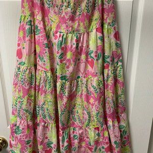 Lilly Pulitzer Millionaire's Row maxi skirt tiered